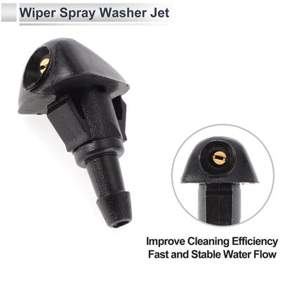 Washer Nozzle & 6 x Hose Connectors for Honda (No.76810SWAE01)