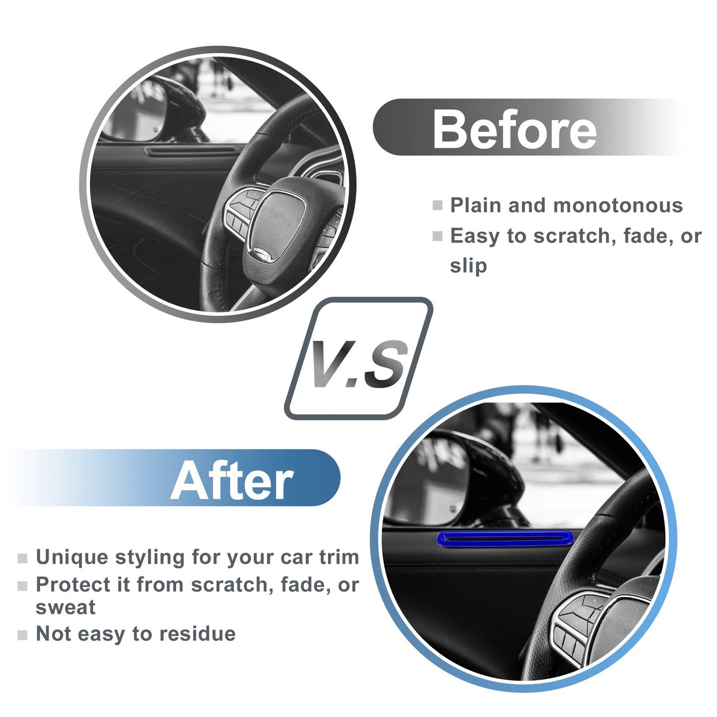 Air Cond Outlet Vent Trim Cover Frame for Dodge Challenger  Blue (2015-2023)