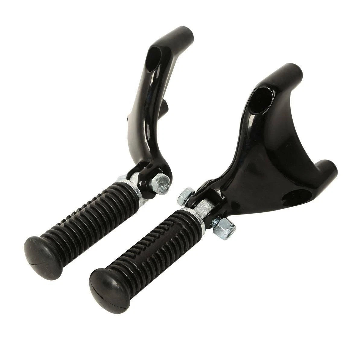 Black Rear Passenger Footpeg Mount Clamp for Harley Sportster 883 1200 (04-13)