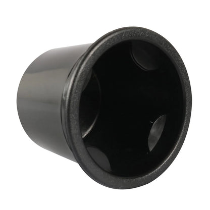 Black Recessed Cup Holder for RVs, Boats, Yachts, & Cars - Water Drink Holder