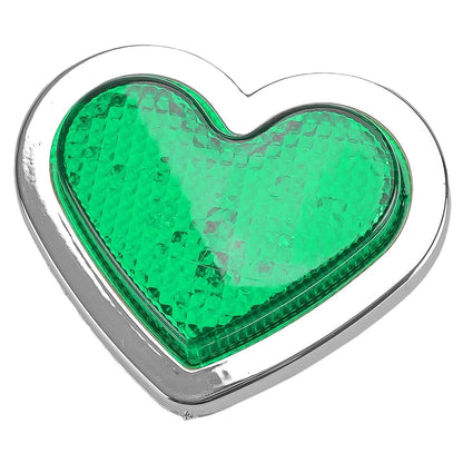 Green Heart Shaped LED Side Marker Turn Signal Lights for Car
