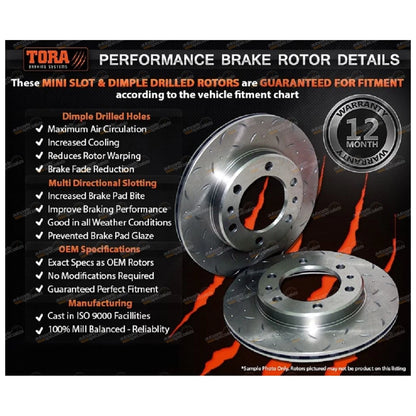 Rear Drilled + Slotted Disc Rotors for 200SX S14 S15 Silvia (1993-2002)