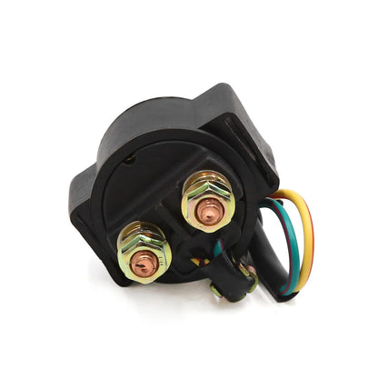 DC 12V 2 Wire Motorcycle Scooter Solenoid Relay Black for Honda CG125