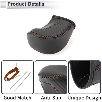 Car Gear Shift Knob Cover for Toyota Tacoma 2016-2022 Black Carbon Fiber