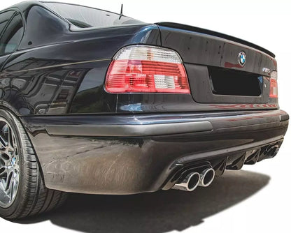 Rear Diffuser for BMW E39 M5 5 Series Left Dual Output Gloss Black (1996-2003)