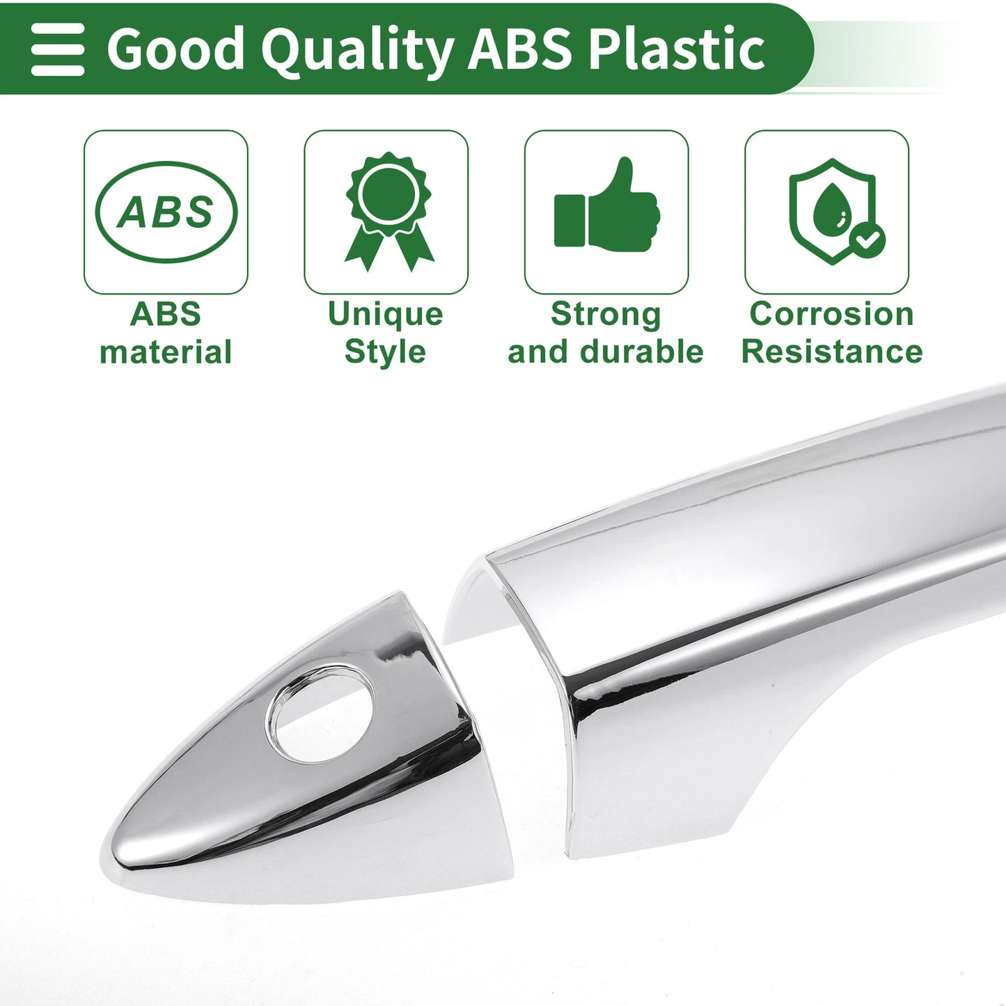 Silver Door Handle Cover Trim for Honda Accord (2018-2023)
