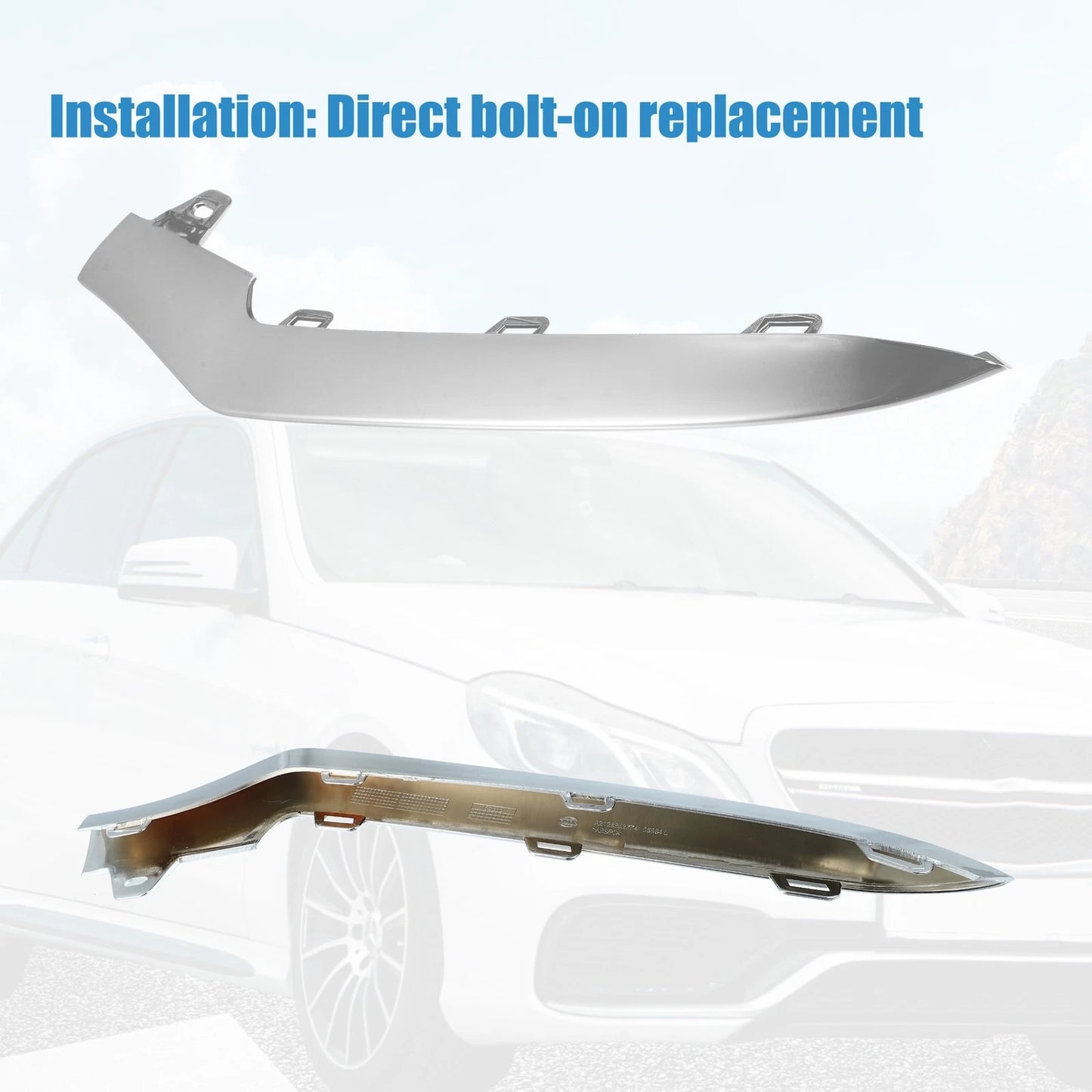 Front Bumper for Mercedes Benz A-Class (2013-2018) 2 x Covers