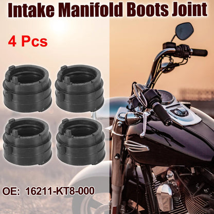 4pcs Carburetor Intake Manifold Boot for Honda CB1 (1989-1990)