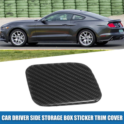 Driver Side Storage Box Trim Cover for Ford Mustang (2015-2023) Black