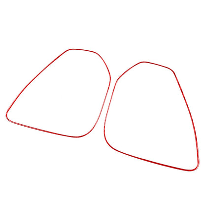 Red Inner Door Speaker Frame Cover Trim for Jeep Cherokee (2014-2020)
