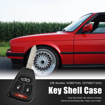 Car Key Shell Case 4 x Key Button for Chrysler