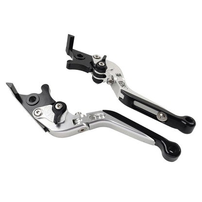 Silver Extendable Brake Clutch Levers for Daytona 675 Street Triple (2006-2018)