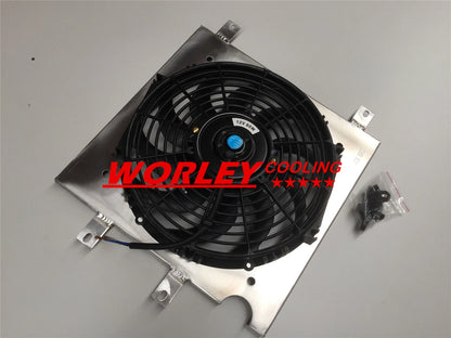 3 Row Aluminum Radiator & Shroud & Fan for Honda Civic EK EG D15 D16 (1996-2000)