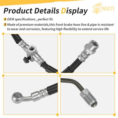Front brake hose line & pipe for Honda Sportrax TRX250EX (2001–2005)
