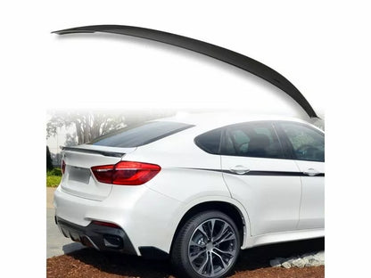 4D Carbon Fiber Look ABS Boot Spoiler for BMW X6 F16 F15 (2014-2018)