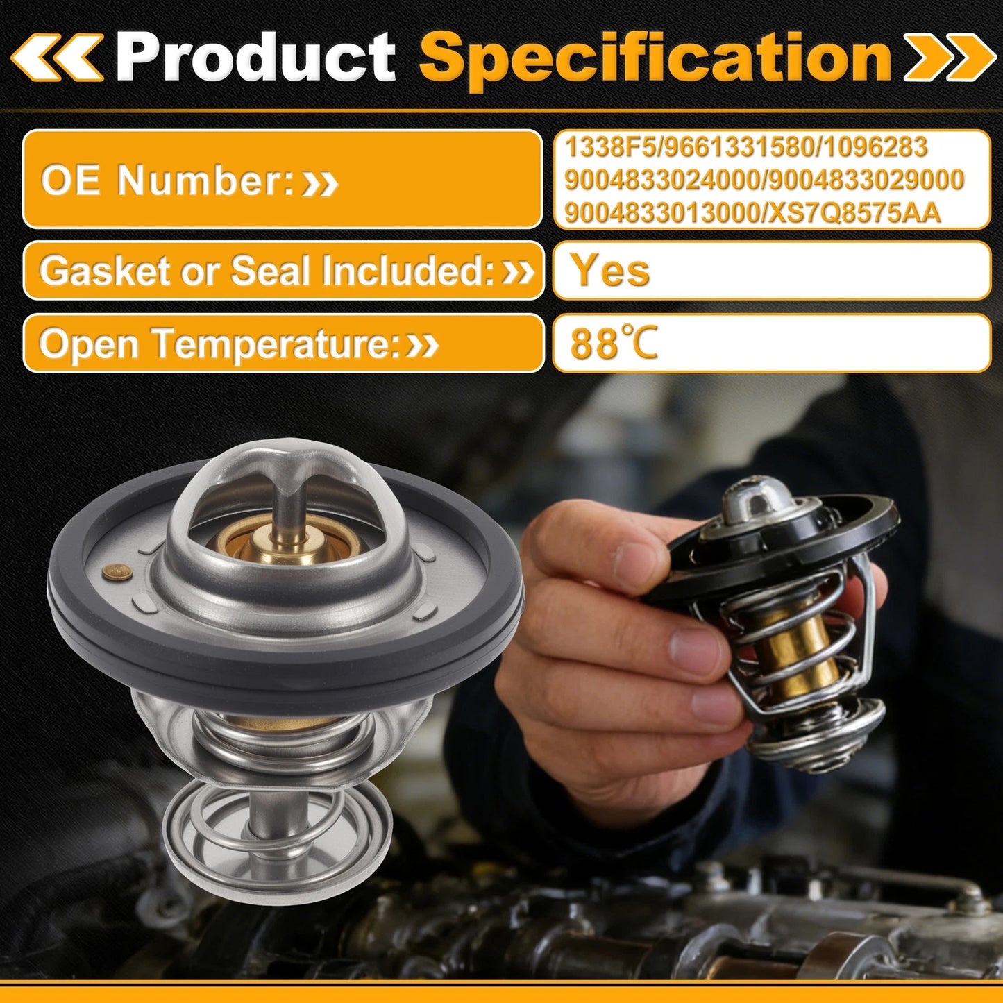 Engine Coolant Thermostat for FORD TRANSIT 150 (2015–2019)