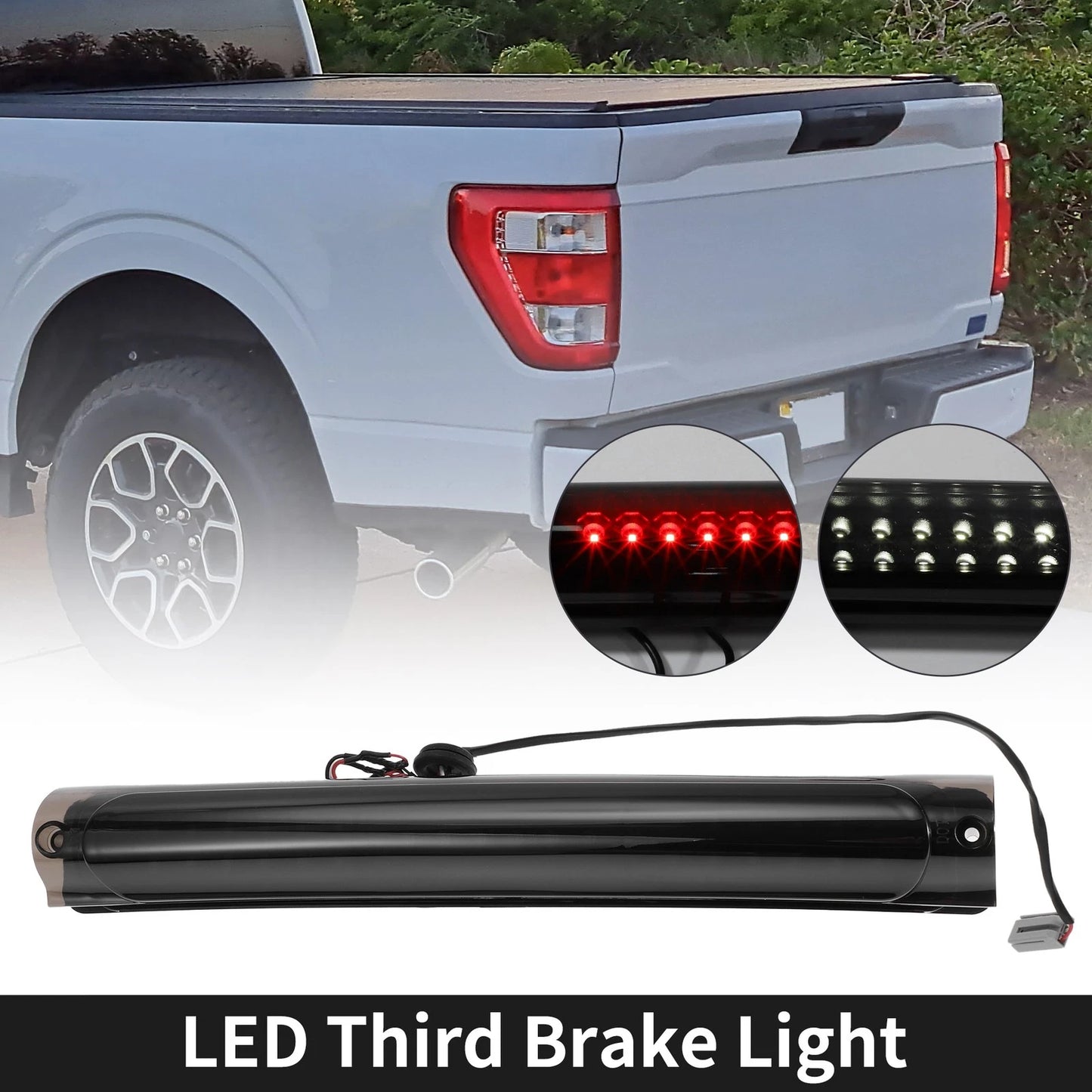 LED Third Brake Light Smoked Lens for Ford Excursion (2000-2005)