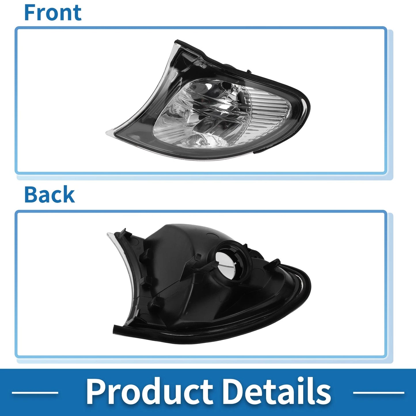 Left Corner Signal Light Cover for BMW 3 Series (2002-2005)