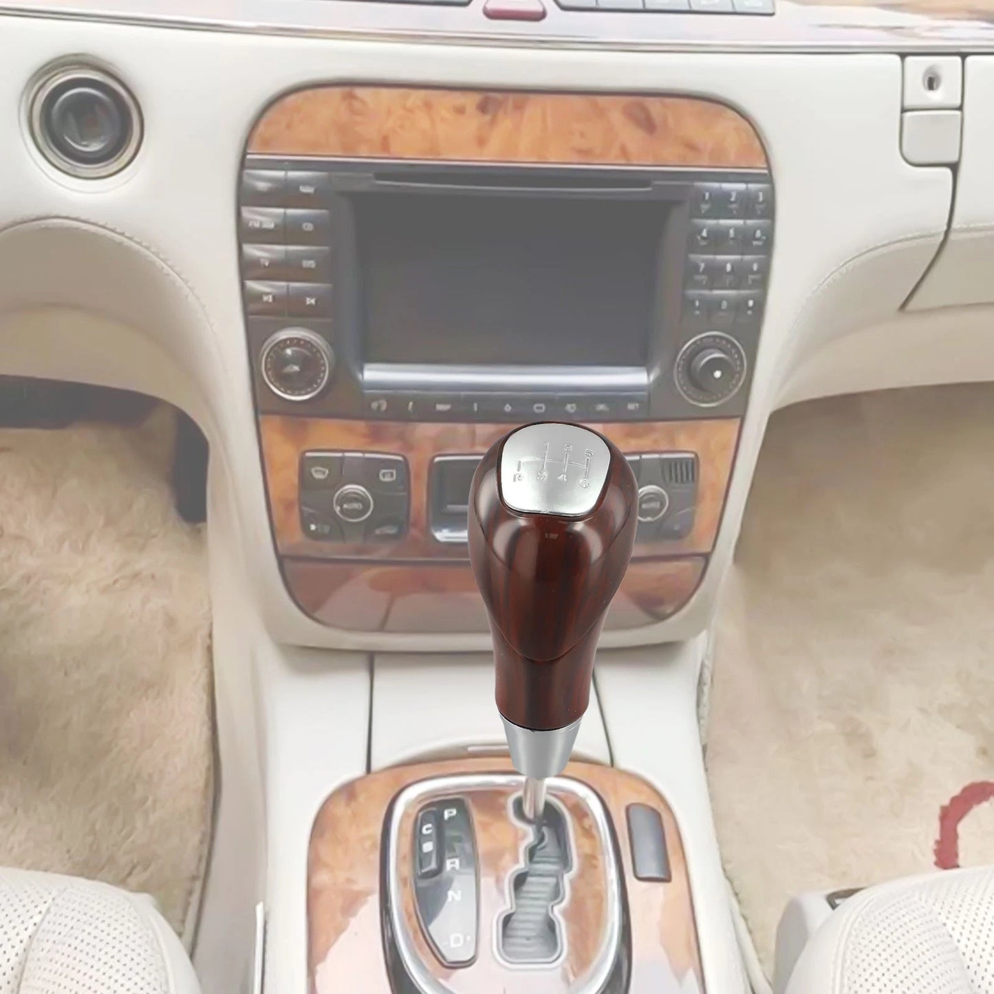 Walnut Wood Gear Shift Knob for Mercedes