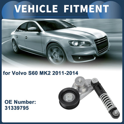 Belt Tensioner for Volvo S60 MK2 (2011-2014) Metal Plastic 1 x Pc