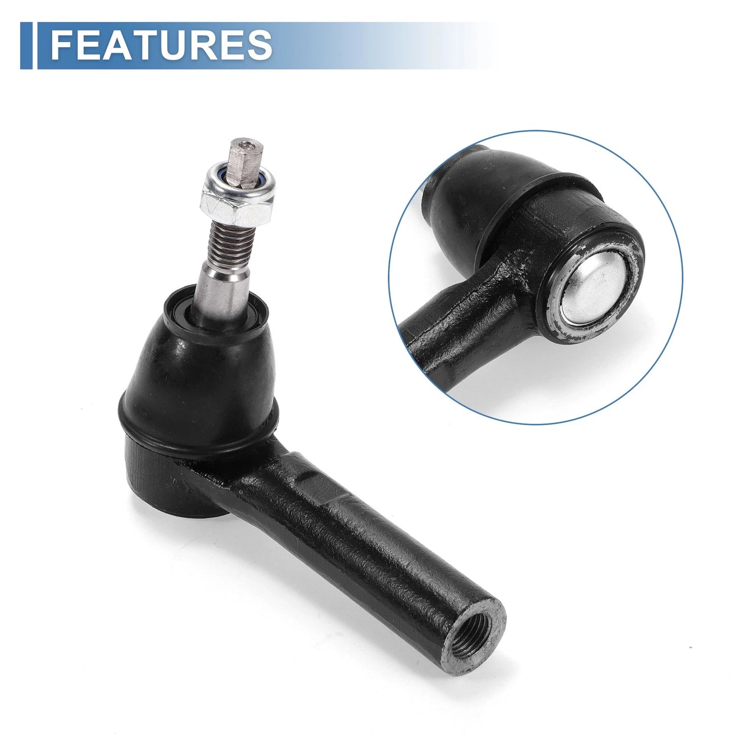 2pcs Front Outer Tie Rod End Links for Chevrolet Camaro (2012-2015)