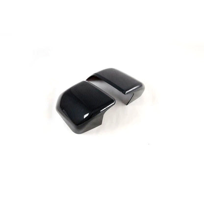 Car ABS Carbon Fiber Style Wing Mirror Cover Trim Fit For Ford F150 2015-2019