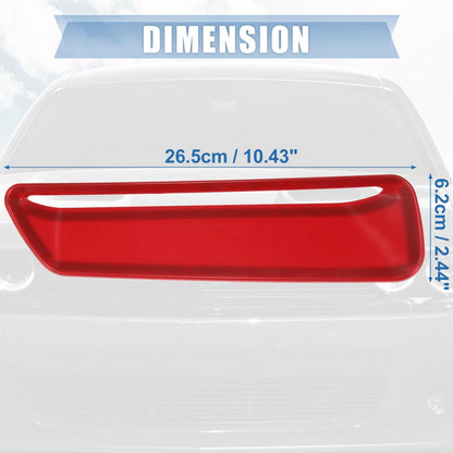 Pair Hood AC Outlet Cover Trim Red for Dodge Challenger