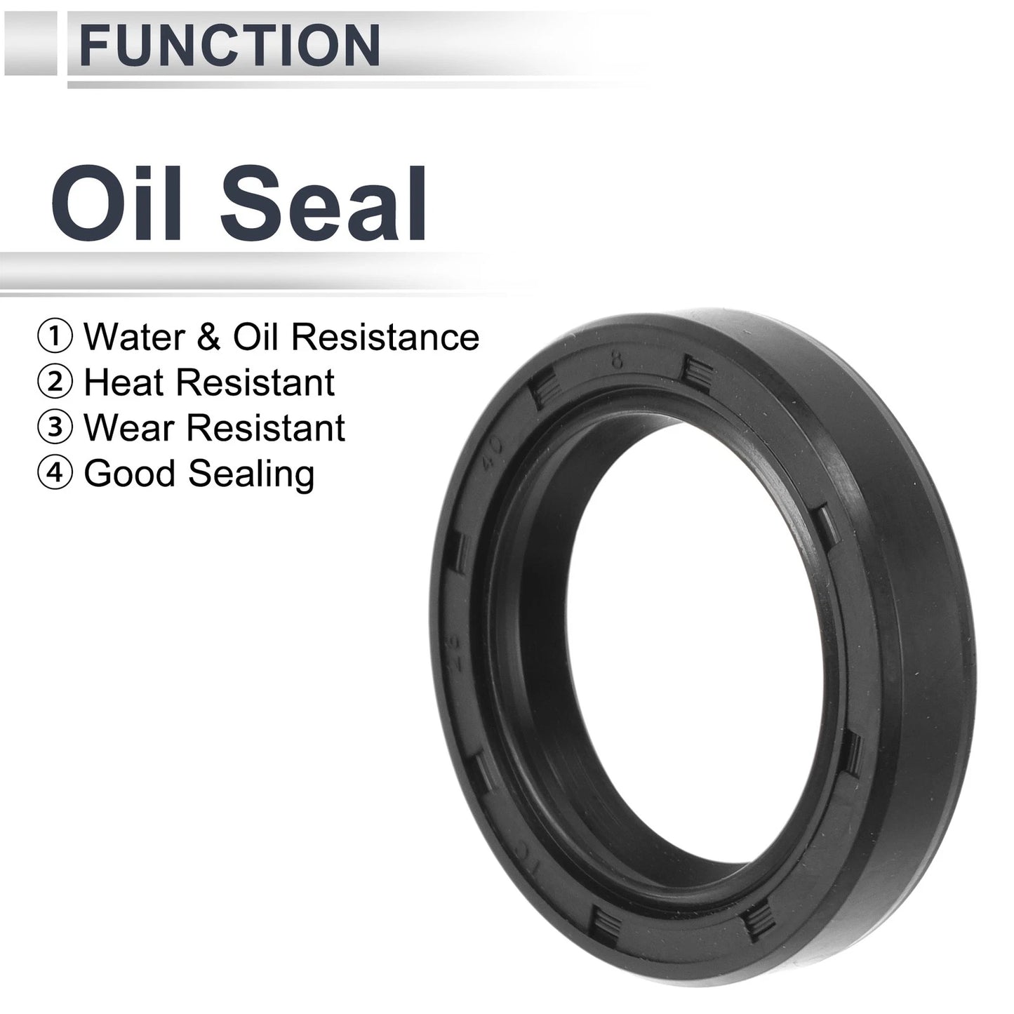 Oil Seal / 28x40x8mm / Rotary Shaft Seal TC Seal Ring Nitrile Rubber