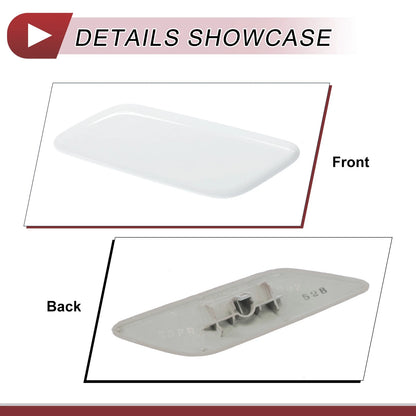 Front Left Washer Nozzle Cover for Honda CR-V (2015-2017) - White 1 Pcs
