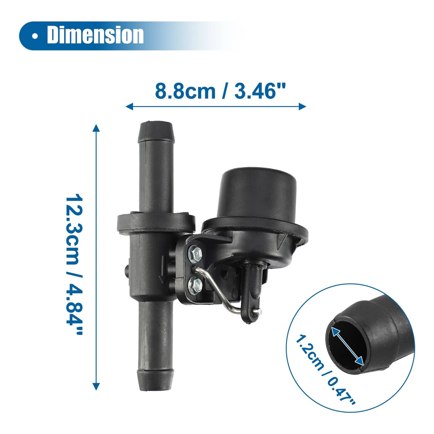 Radiator Water Valve for Dodge Van 1500 B2500 Plastic Metal Black