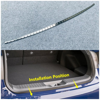 Black Titanium Rear Outer Guard Bumper Cover Trim for Toyota Prius (2023-2024)