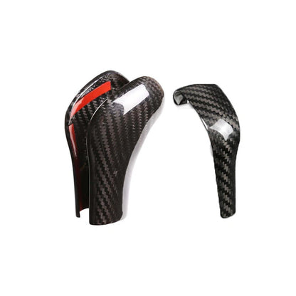 Real Carbon Fiber Gear Shift Knob Cover Kit for Porsche Cayenne 958 2011-2017