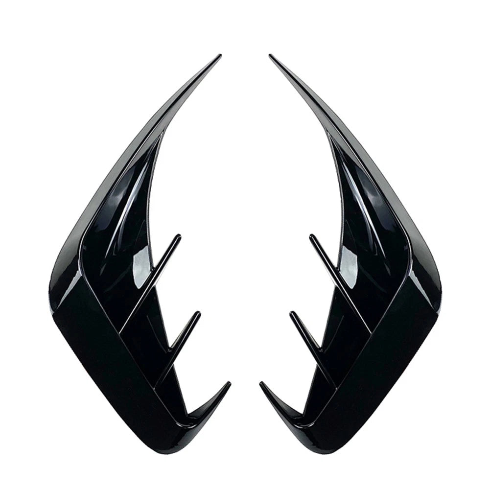2 x Rear Bumper Canards Lip Splitter Fins for BMW 3-Series (2019-2022)