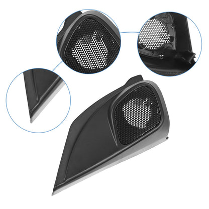 Car Door Tweeter Speaker Panel Cover Trim for Honda CR-V (2012-2015) Black