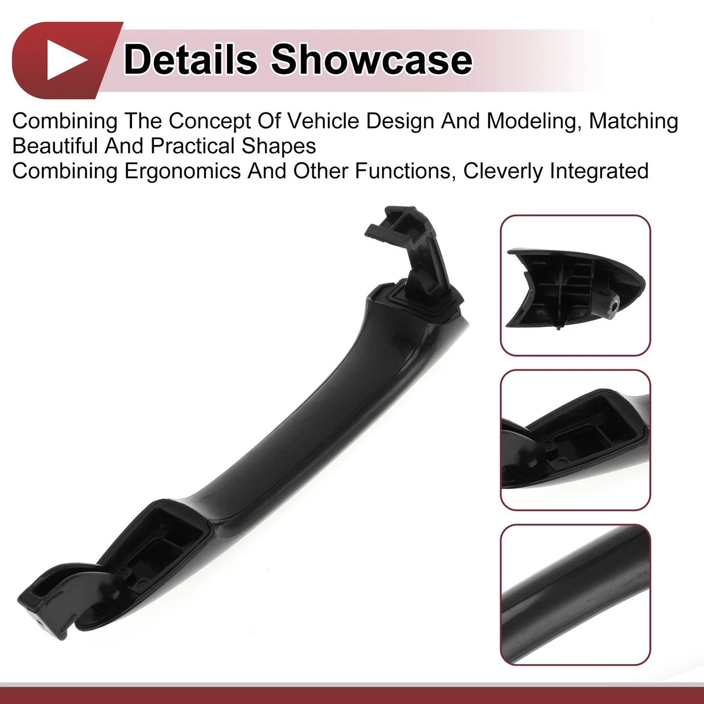 Car Door Handle Grip for Hyundai Sonata 2011-2014 Front Right Black