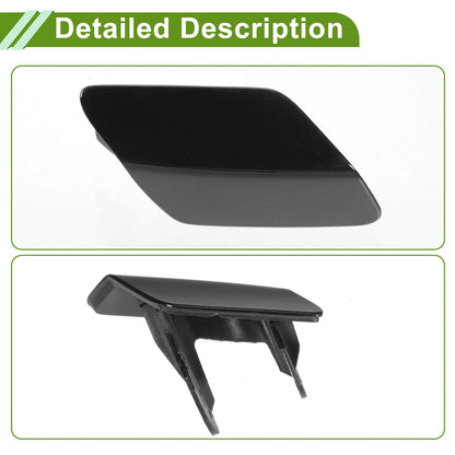 Front Right Washer Nozzle Cover for BMW 320i (2013-2018) - Black Cap