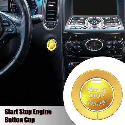 Engine Push Start Stop Button Cover Stickers for Infiniti Q50 Q60 QX60