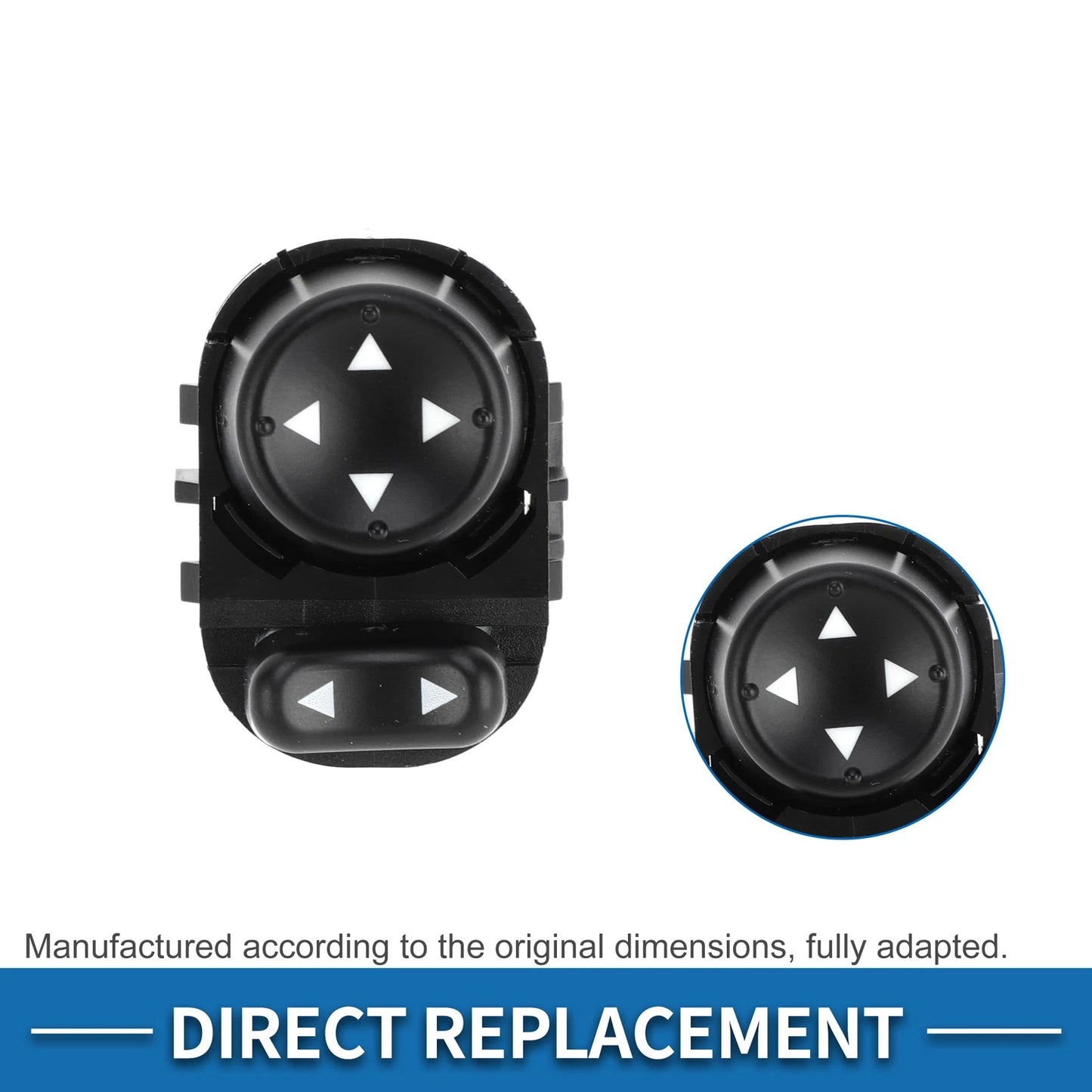 Car Mirror Switch Plastic Black for Chevrolet HHR Impala Monte Carlo
