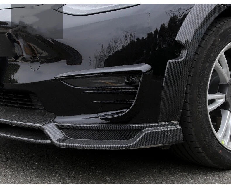 Fog Light Cover for Tesla Model Y (2020-2024) Glossy Black