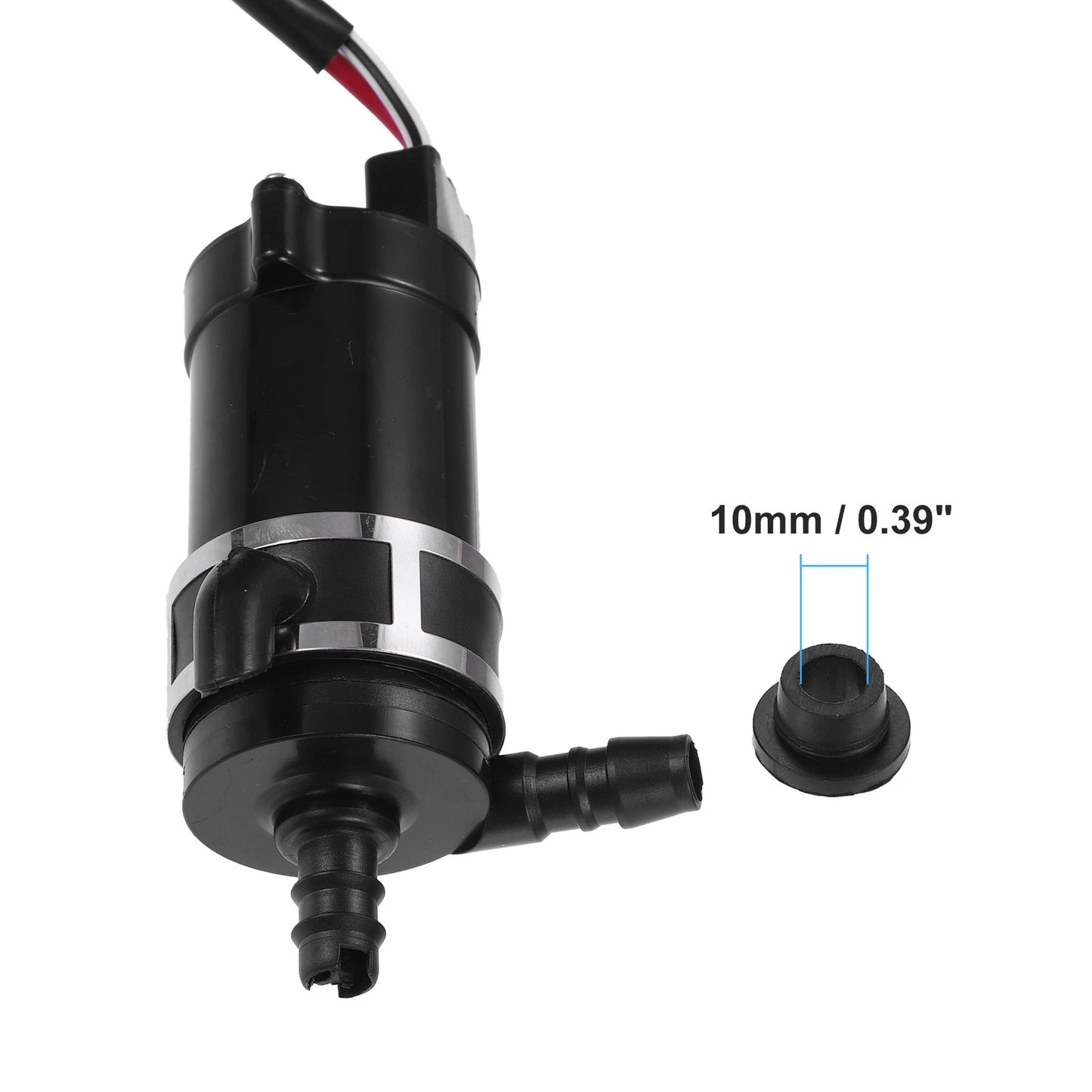 Windshield Washer Motor Pump for Honda Accord 2008-2015 (2 x) Black