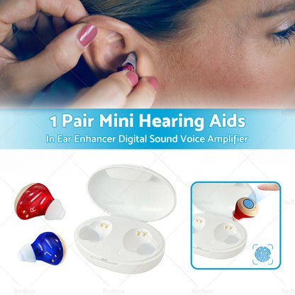 1 Pair Digital Sound Voice Amplifier Hearing Aids for Mini USB (2020-2023)