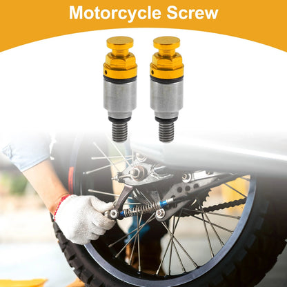 Motorcycle Screw M5x0.8 Fork Air Bleeder Valve Gold Tone 2 x for Motorcycle