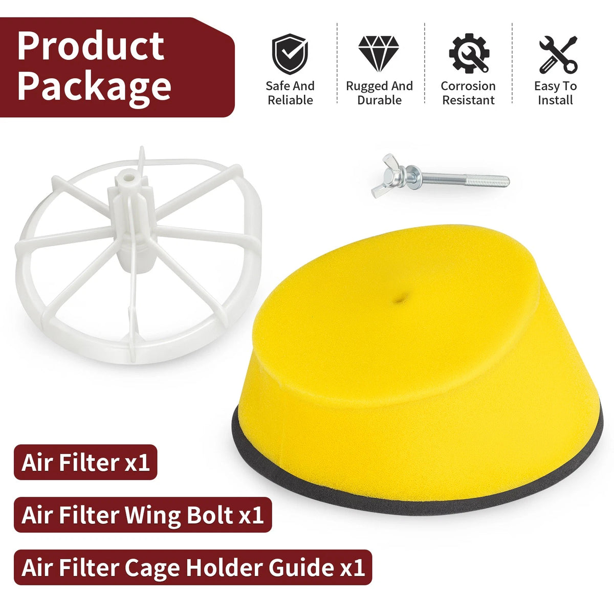 Air Filter Cage Holder Guide w/ Bolt For Yamaha WR (1991–1997)