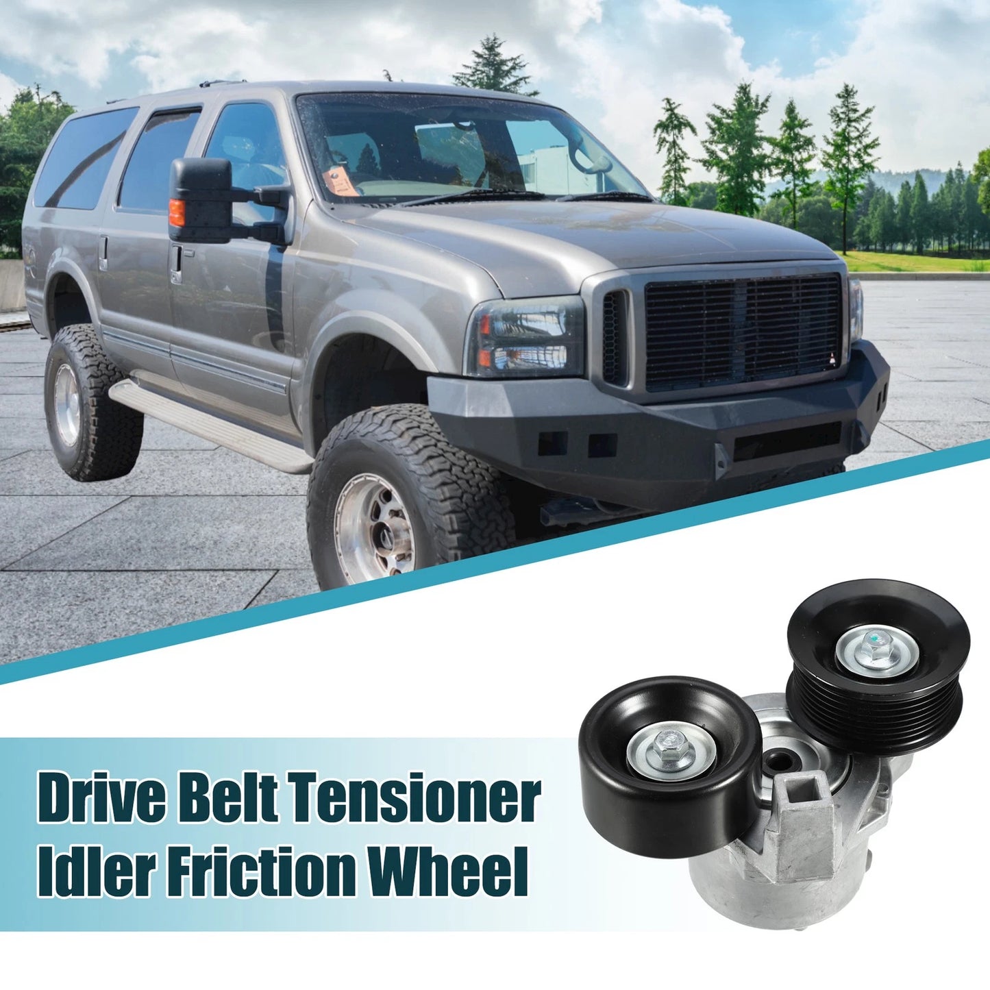 Belt Tensioner Pulley Assembly for Ford F-250 Super Duty (1999-2002)
