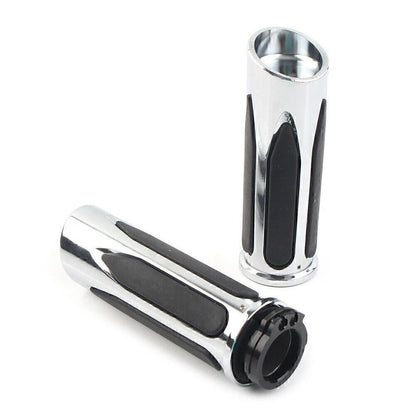 Chrome Handlebar Hand Grips for Harley Touring Road Electra Glide Softail