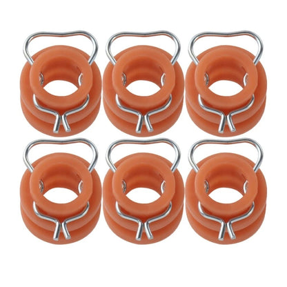 6 x Window Regulator Roller Bushings for Ford Mustang Bronco (1964-1996)