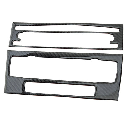 Carbon Fiber AC CD Control Panel Trim Cover for BMW 3 E90 E92 E93 (05-12)
