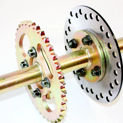 1000mm Rear Axle Assembly Sprocket Rotor for 110cc 125cc Quad Dirt Bike ATV
