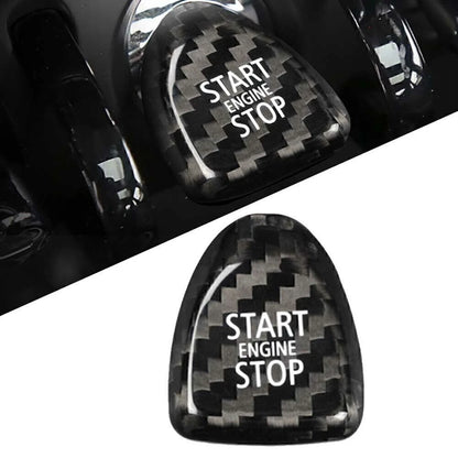 Black Carbon Keyless Start Button Cover for BMW Mini Cooper F54 F55 F56 (2014-2023)