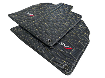 Leather Floor Mats for Lamborghini Aventador S SV SVJ (2016-2023)